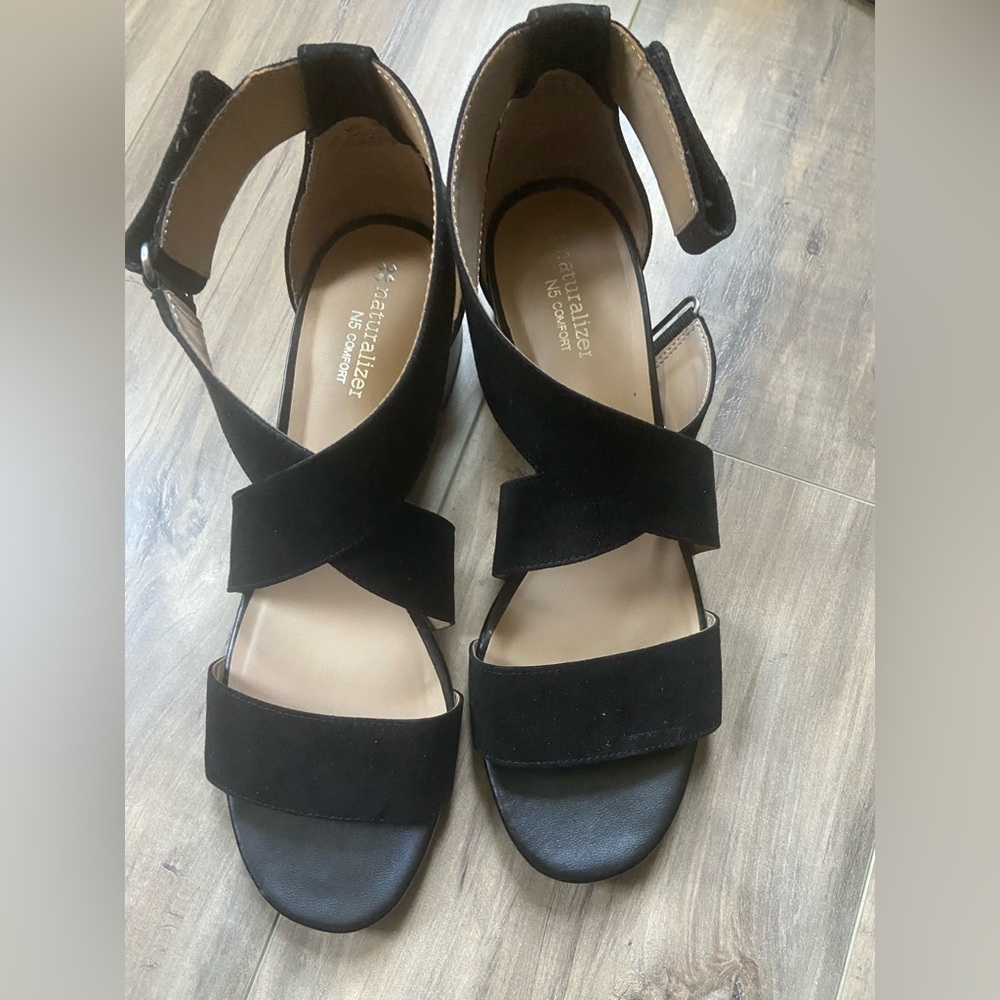 Naturalized- Adele Black Fabric(suede) from Macys never worn